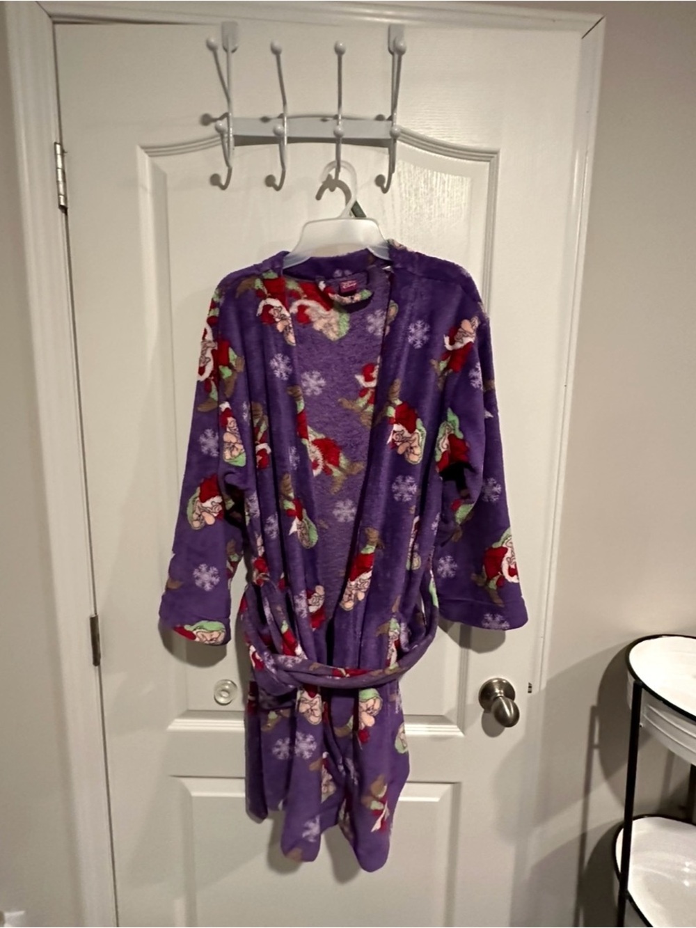 2007 Disney "Grumpy" from Snow White plush women's bathrobe vgc y2k